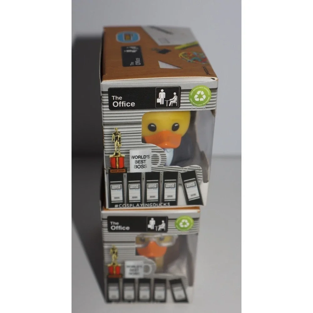 Tubbz THE OFFICE Michael Scott Dwight Schrute Mini Ducks Lot of 2 NEW